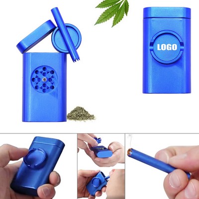 Aluminum Herb Grinder with Built In Pipe and Ergonomic Design